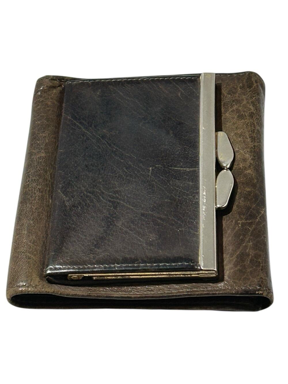Le Baron MCM Genuine Buffalo Calf Leather Coin Wallet Ladies Change Holder Brown